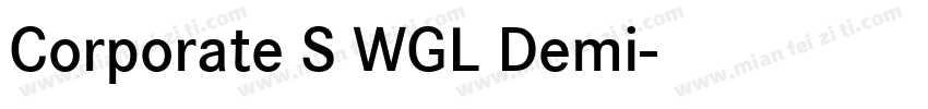 Corporate S WGL Demi字体转换